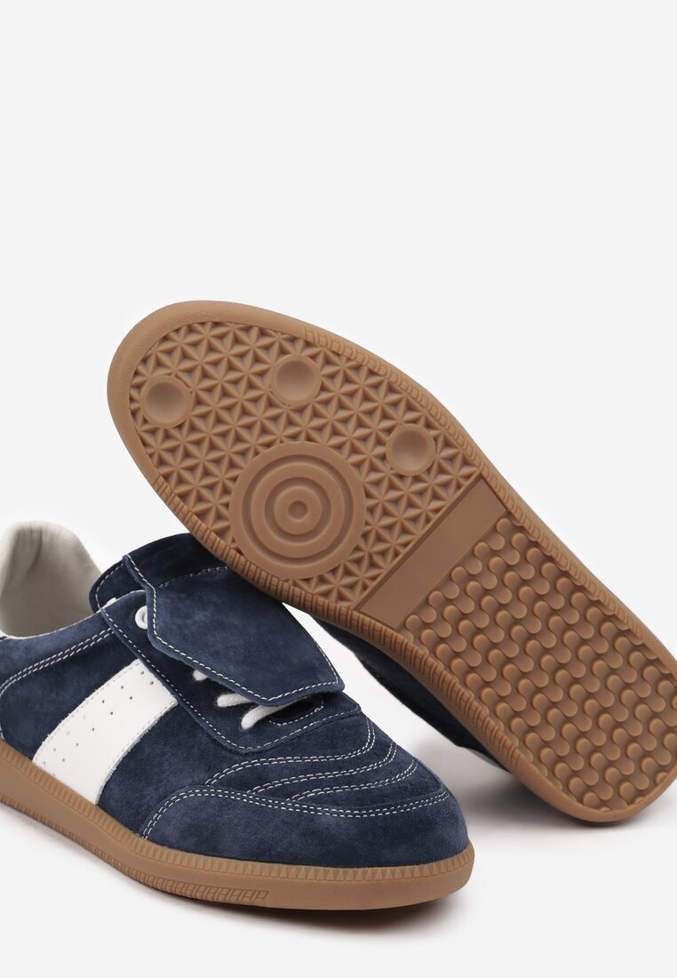 Sneakers Bleumarin cu alb