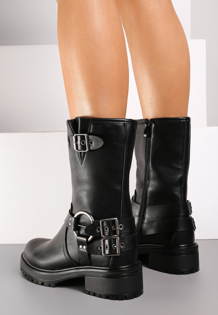 Botine Naivia Negre