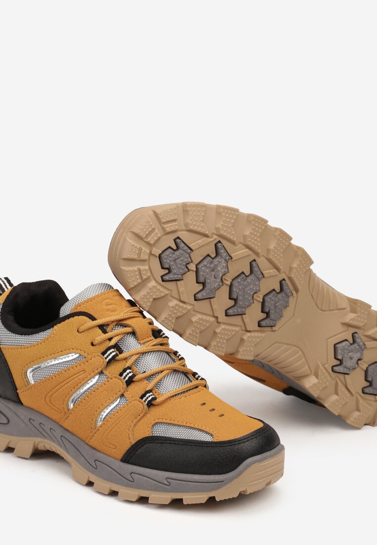 Brązowe Buty Sportowe w Trekkingowym Stylu Zaiss
