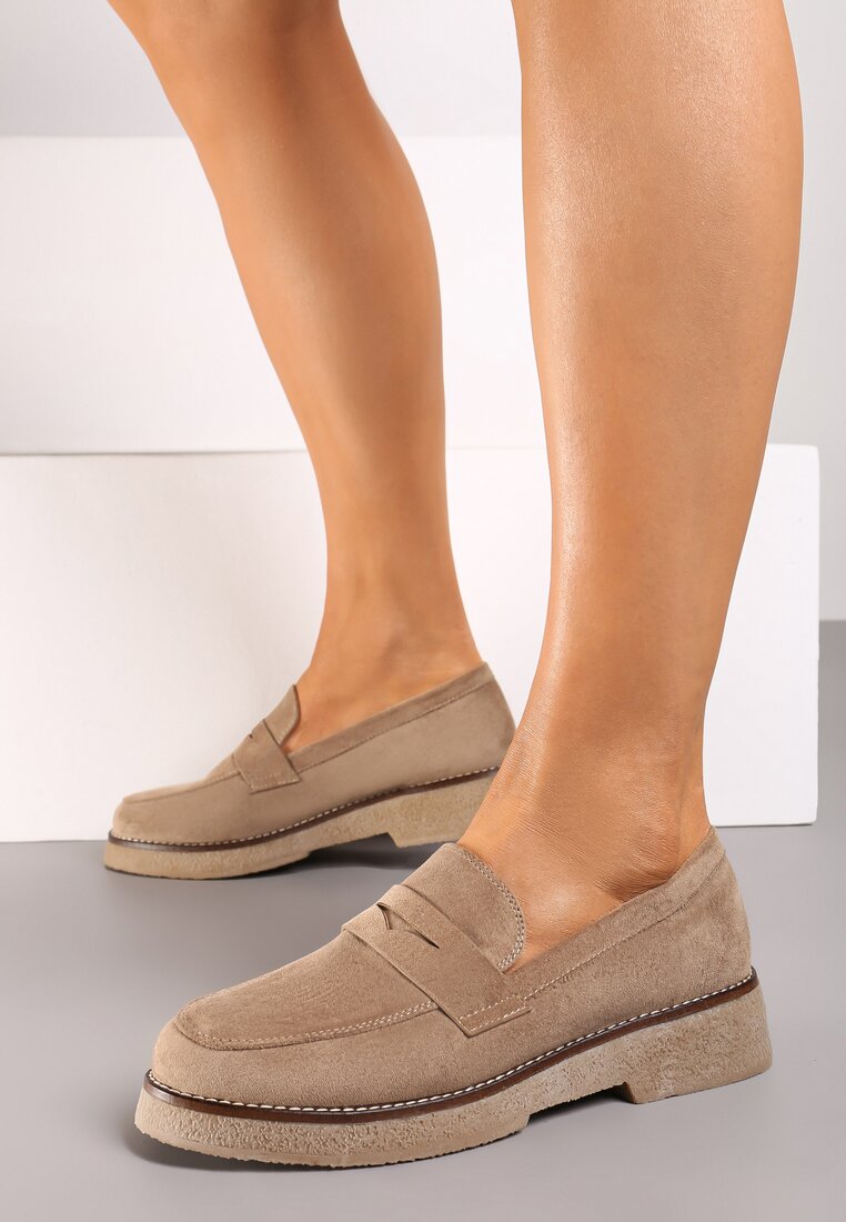 Mocasini Belirra Bej