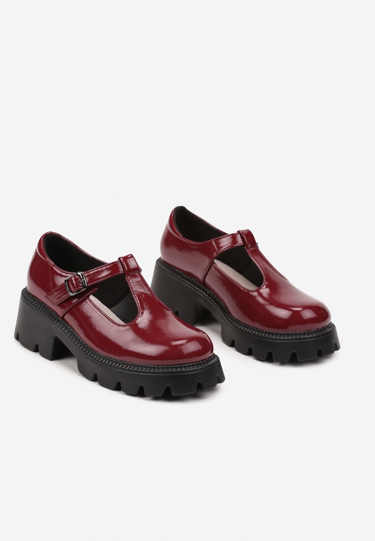 Pantofi casual Leralee Bordo