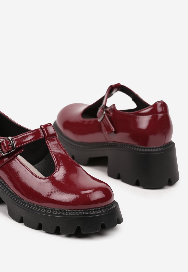 Pantofi casual Leralee Bordo