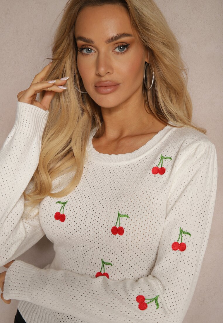 Pulover Niriala Alb