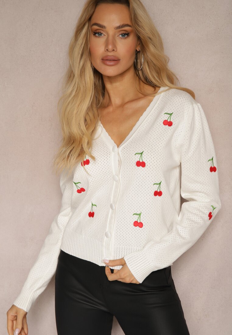 Cardigan Nirinia Alb