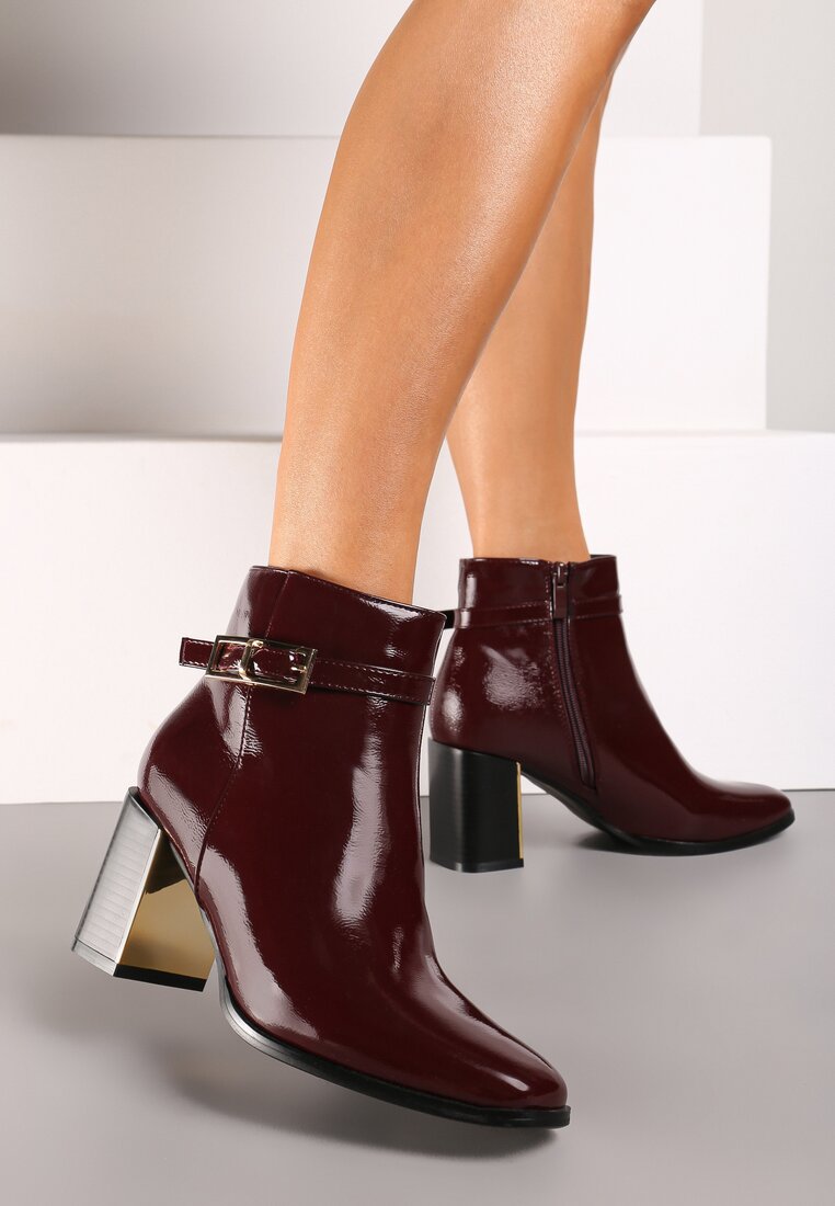 Botine Nirlea Bordo