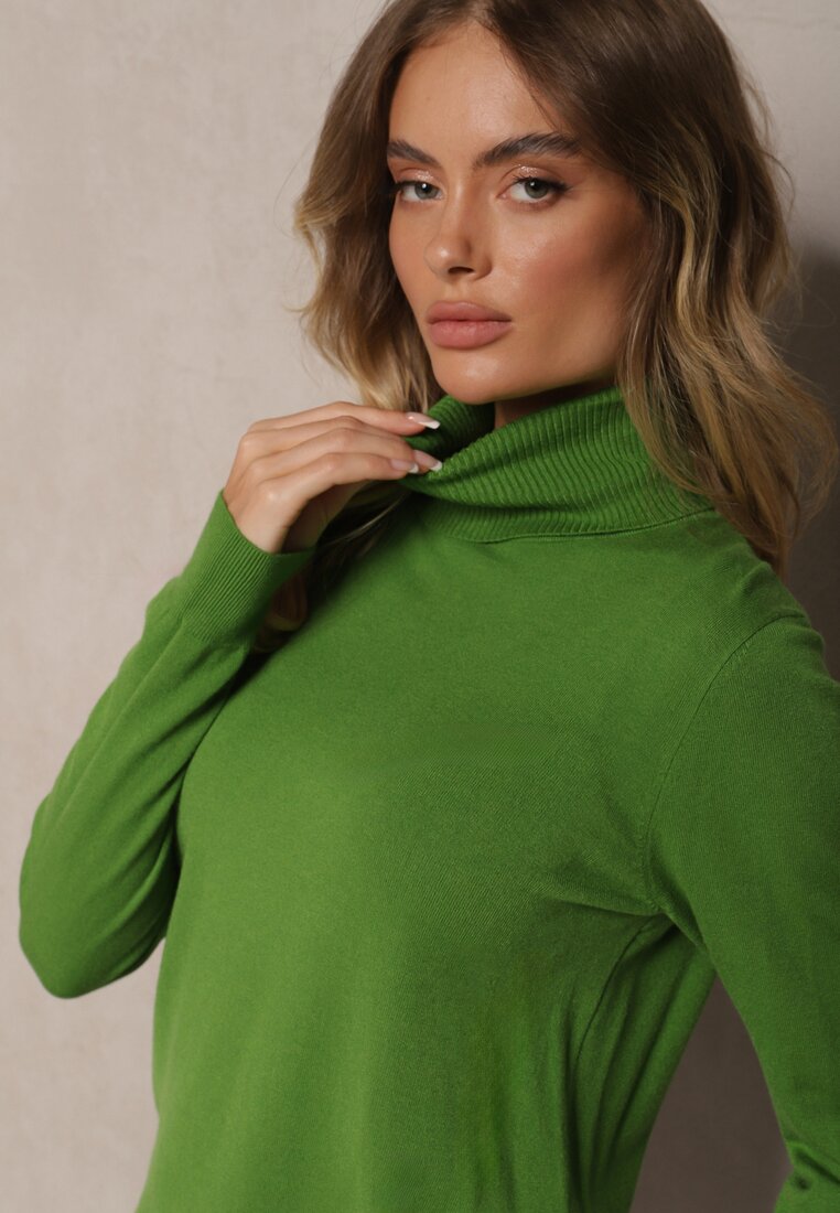 Pulover pe gât Neritale Verde