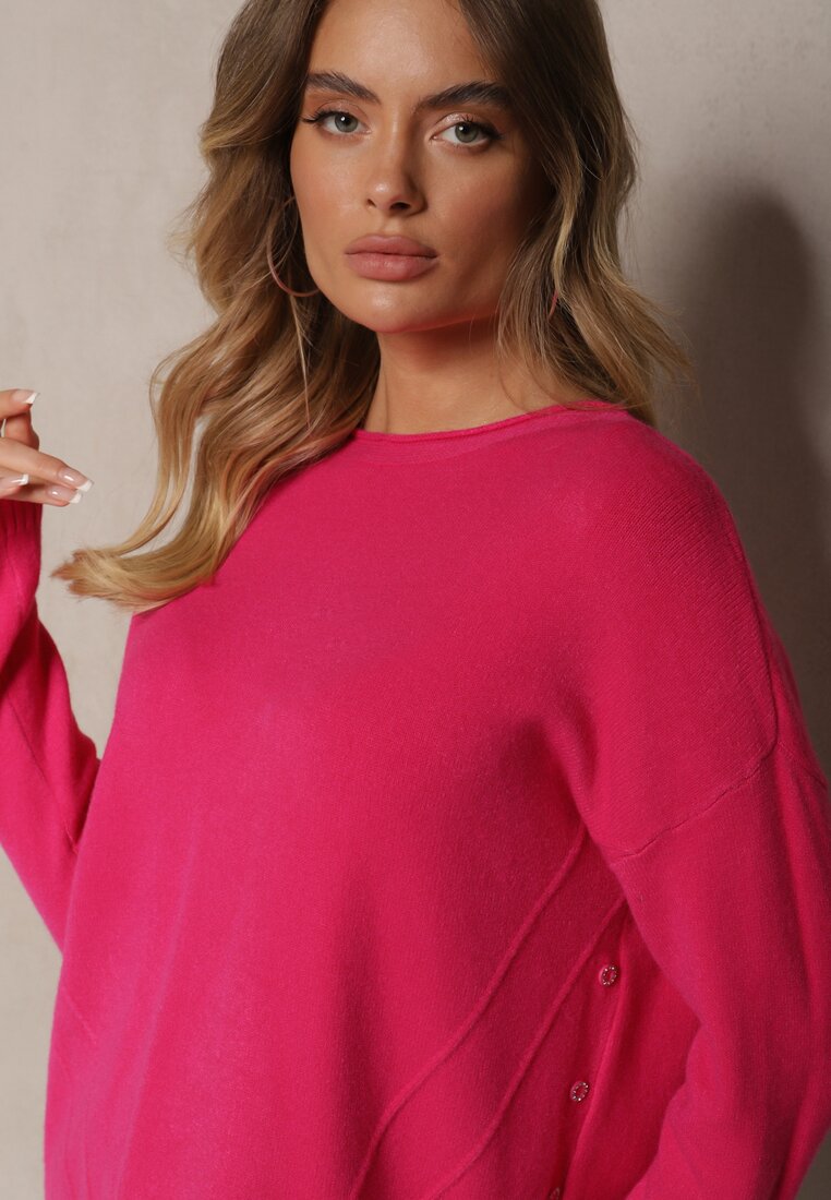 Pulover Rerige Fucsia