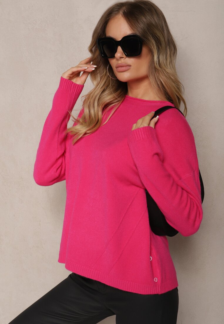 Pulover Rerige Fucsia