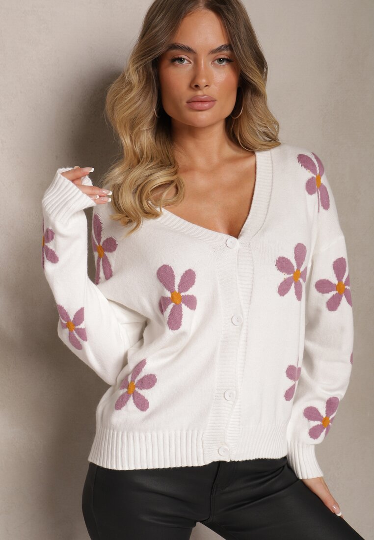 Cardigan Anarista Alb