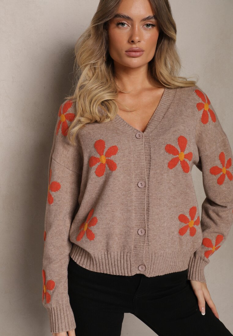 Cardigan Anarista Bej închis