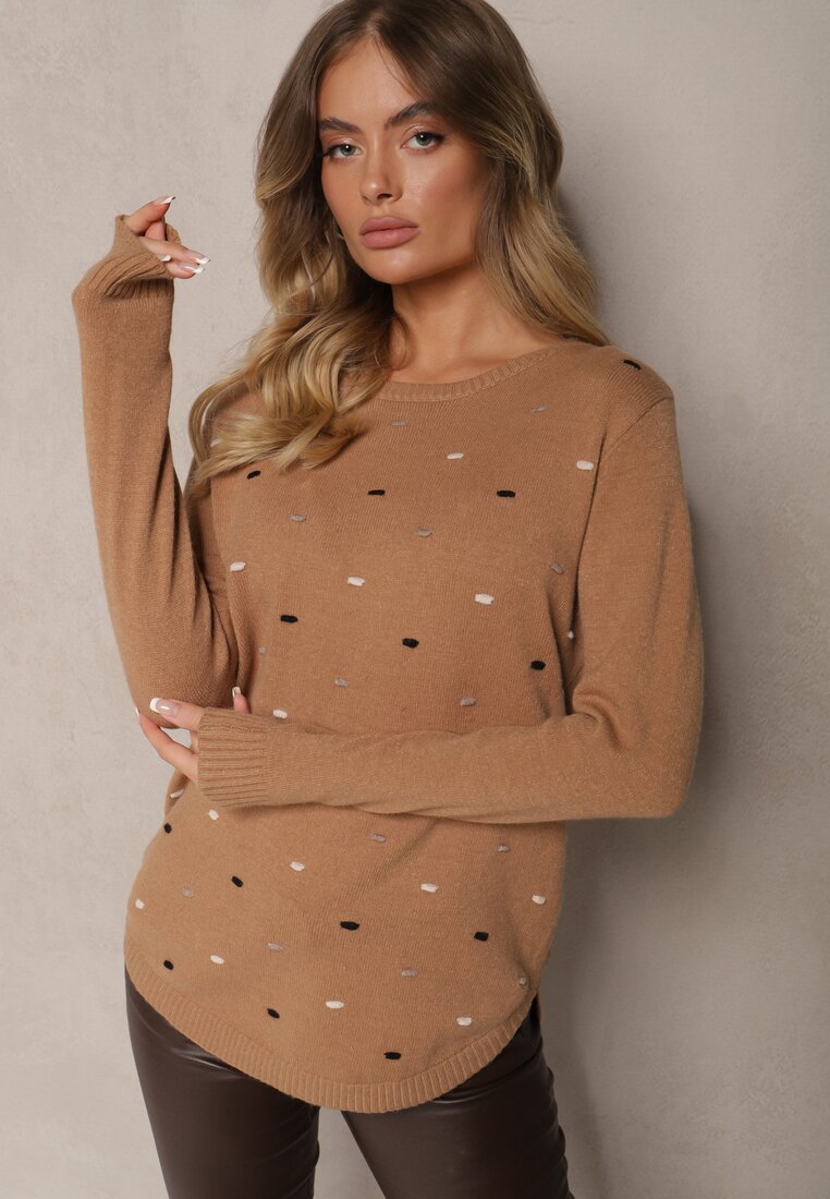 Pulover Reriala Bej închis