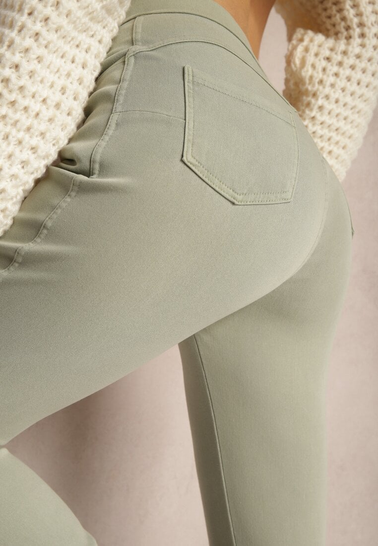 Pantaloni Mialyse Verde deschis