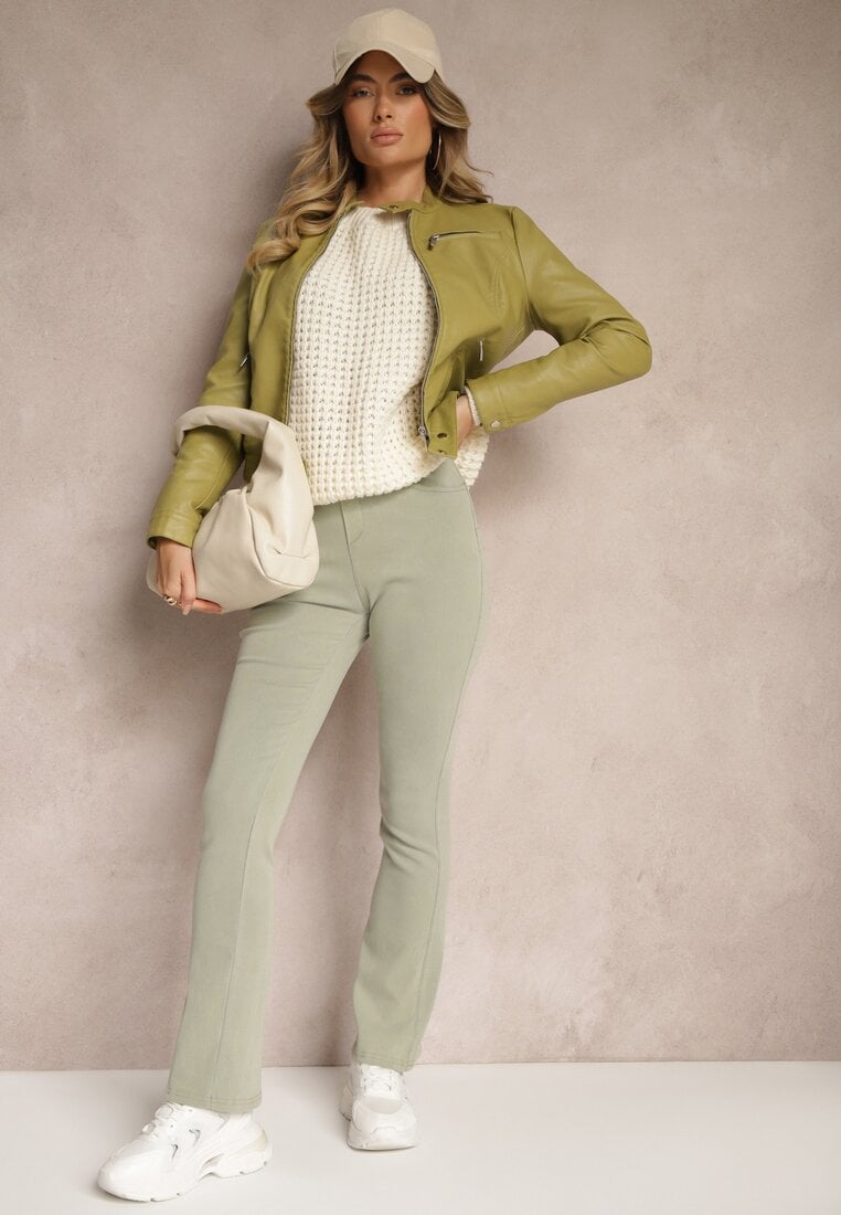 Pantaloni Mialyse Verde deschis