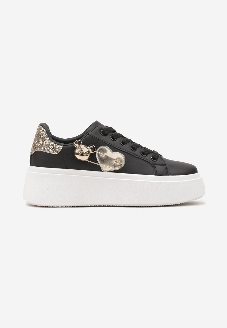 Sneakers Riathria Negru cu argintiu