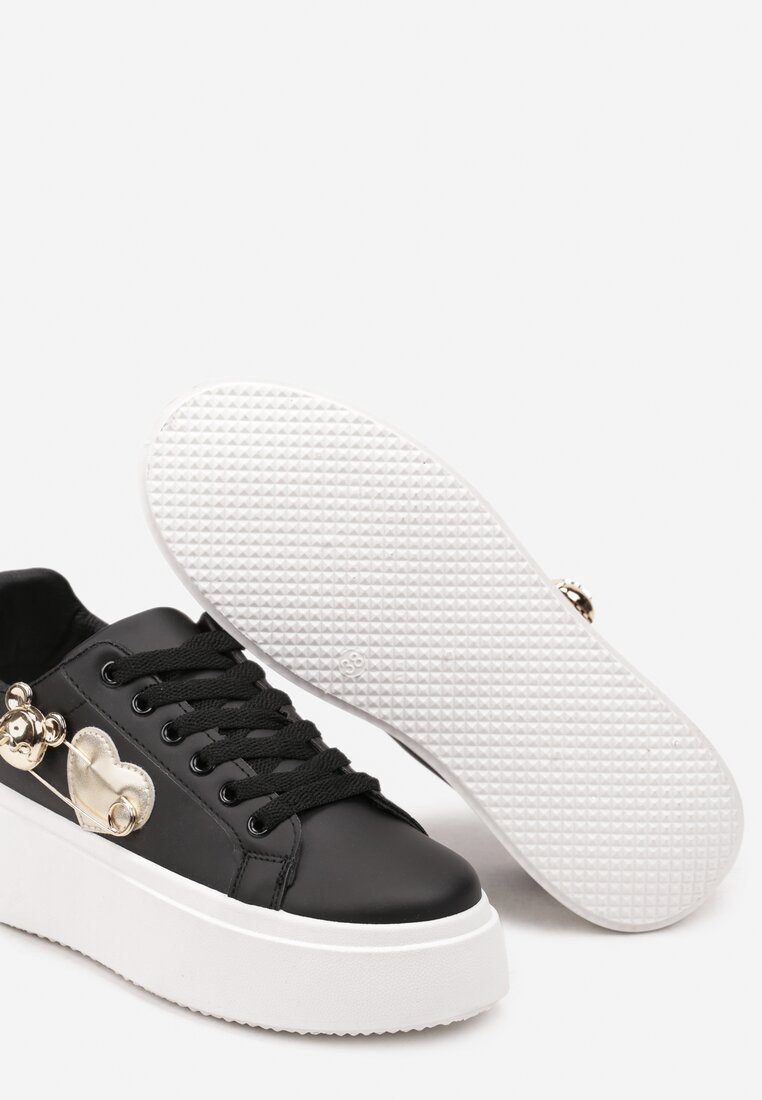 Sneakers Riathria Negru cu argintiu