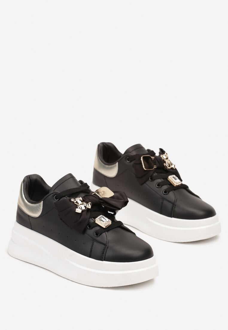 Sneakers Rorinia Negru cu argintiu