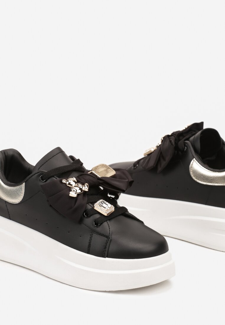 Sneakers Rorinia Negru cu argintiu