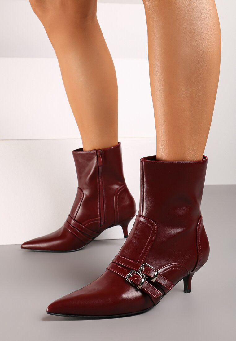 Botine Liatria Bordo