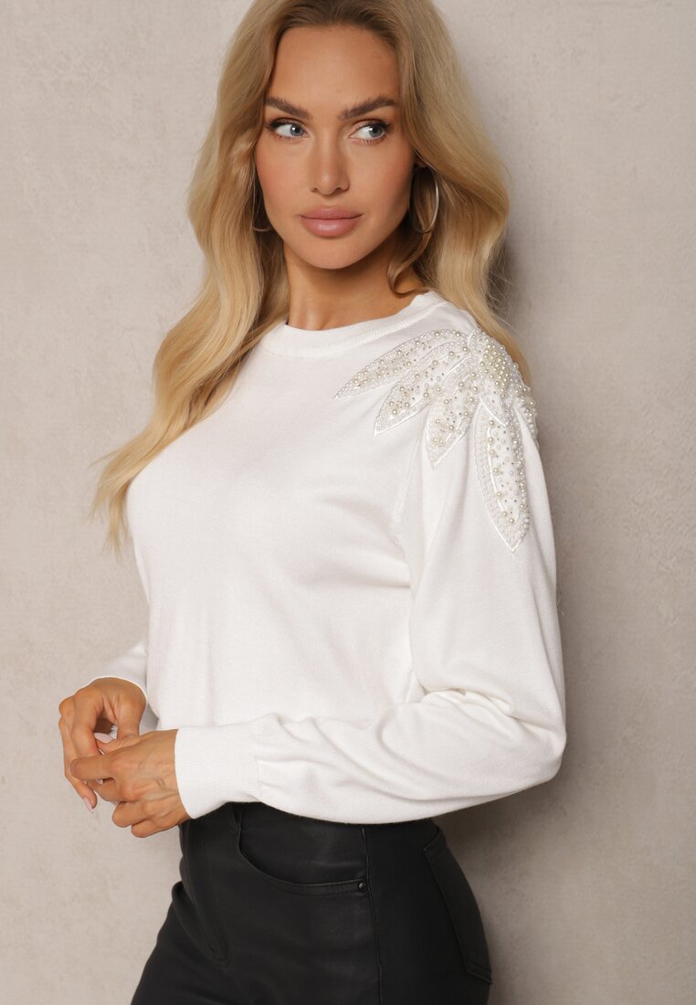 Pulover Lialyse Alb