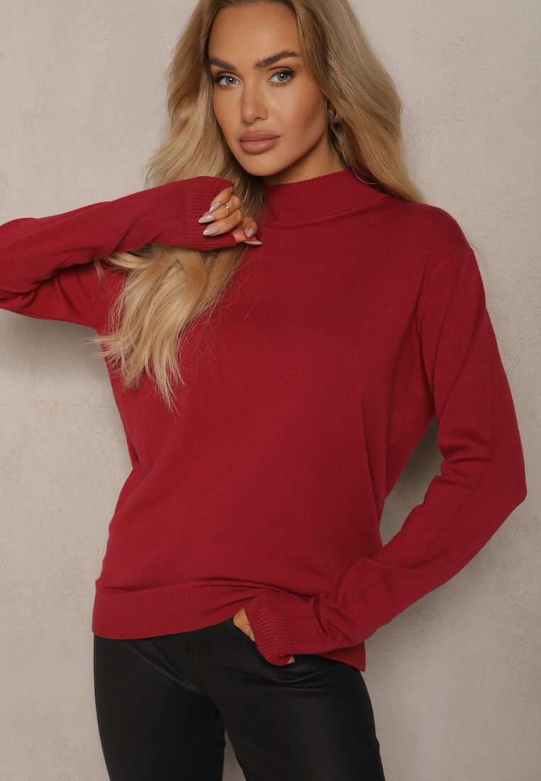 Pulover pe gât Kaidara Bordo
