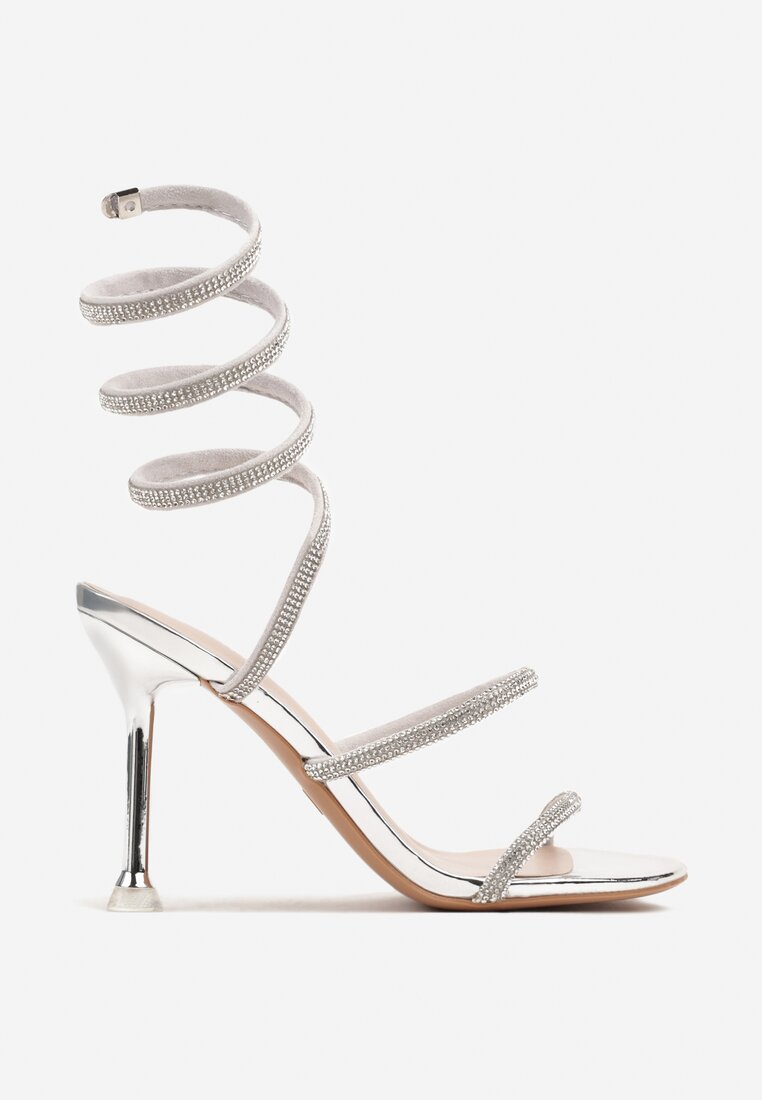 Pantofi stiletto Narolinea Argintii
