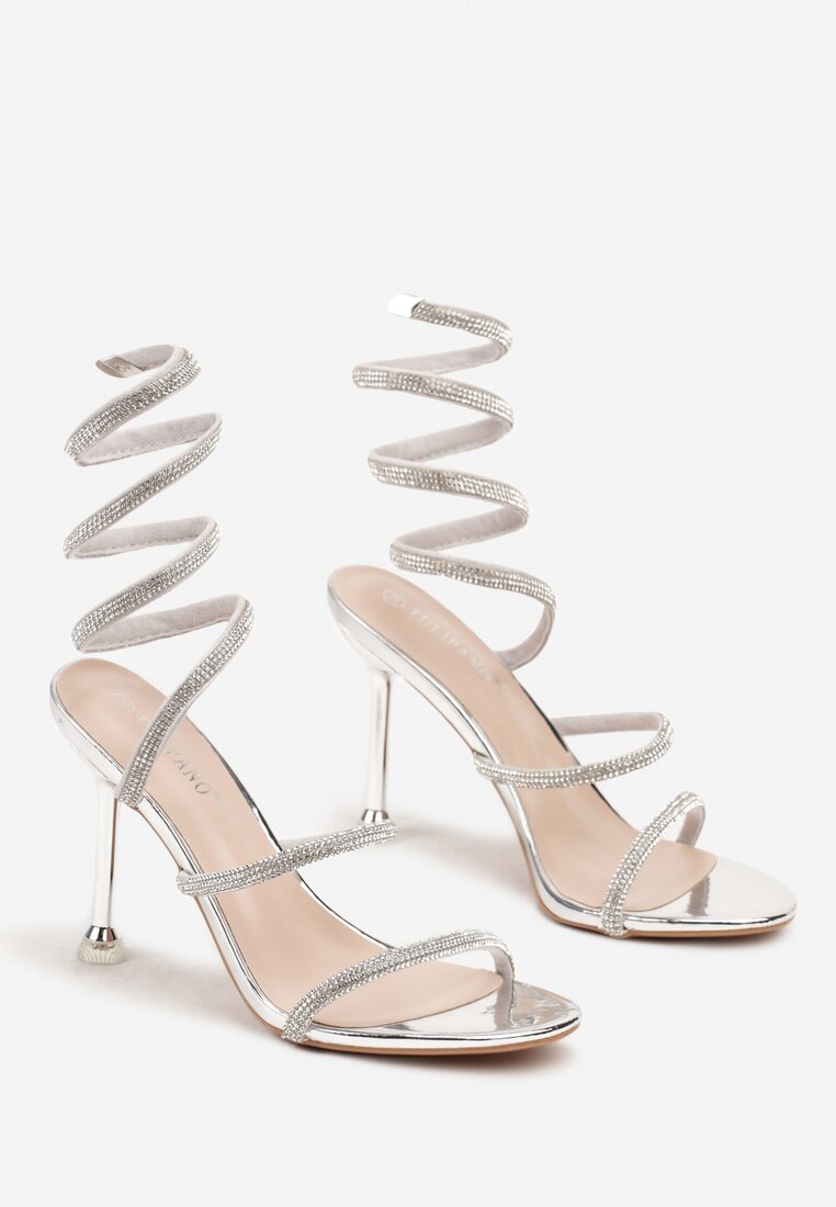 Pantofi stiletto Narolinea Argintii
