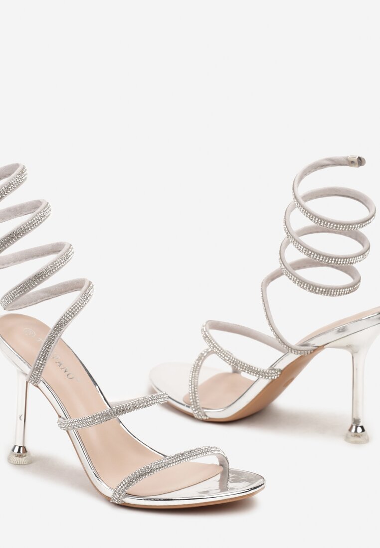 Pantofi stiletto Narolinea Argintii
