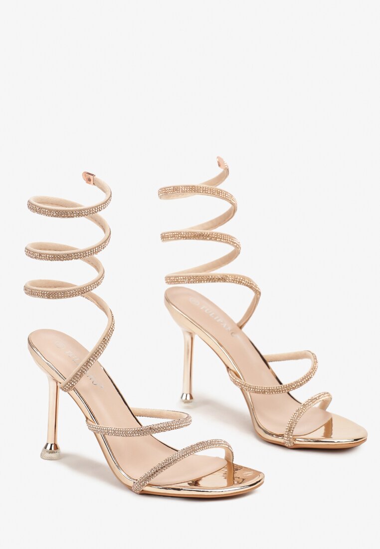 Pantofi stiletto Narolinea Culoarea șampaniei