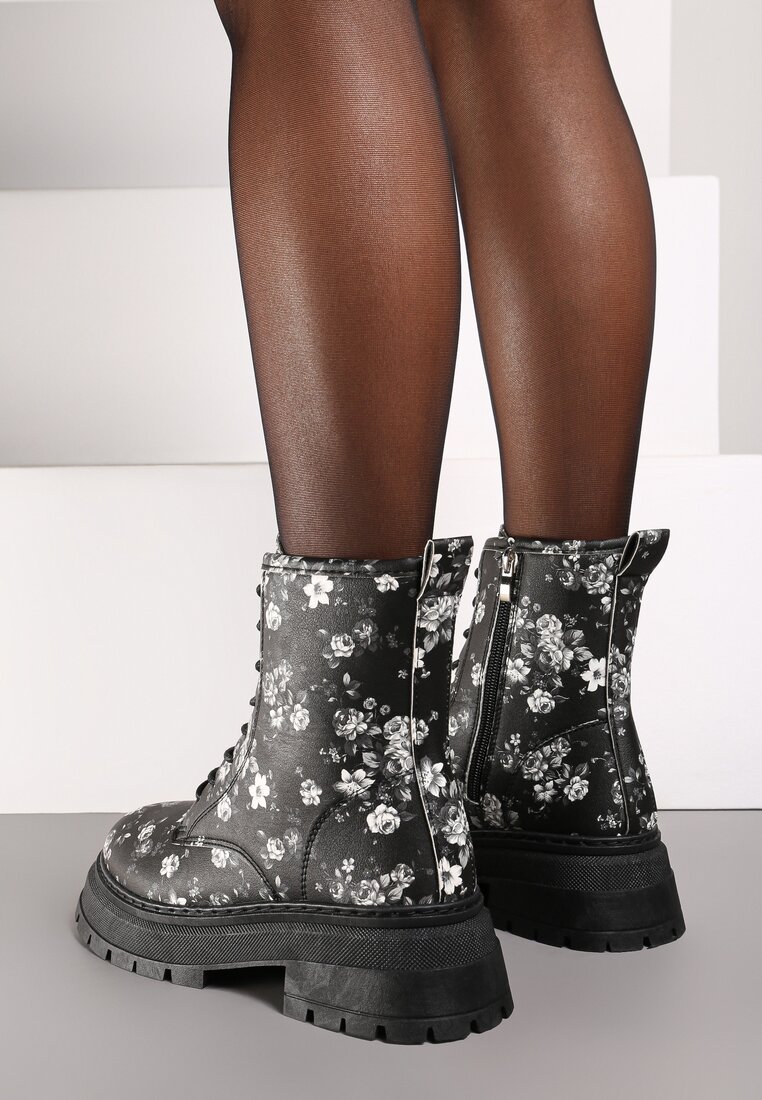 Botine Daitara Negru cu alb