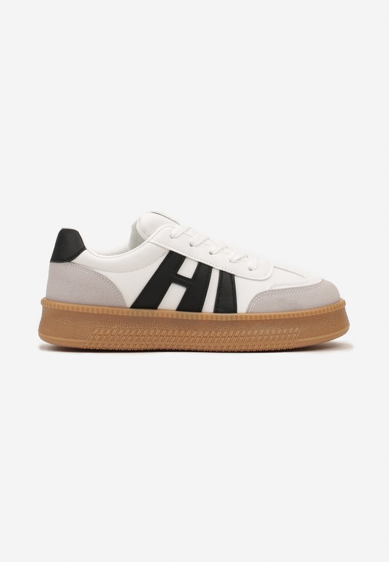 Sneakers Mialeria Alb cu negru
