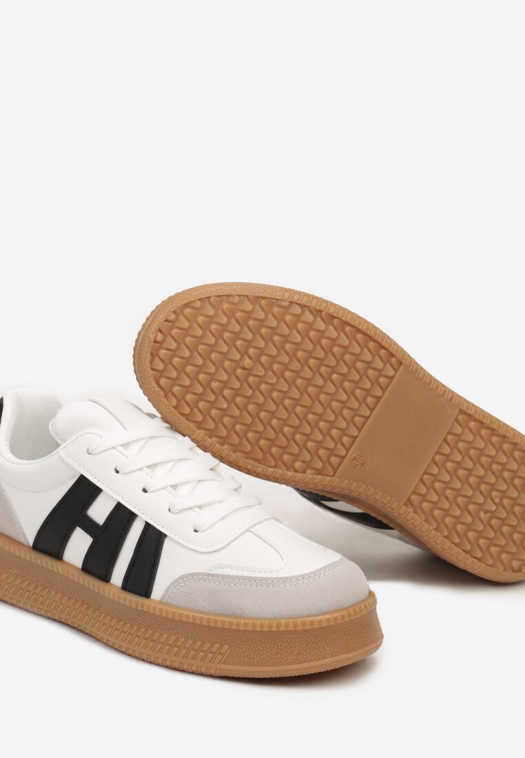 Sneakers Mialeria Alb cu negru