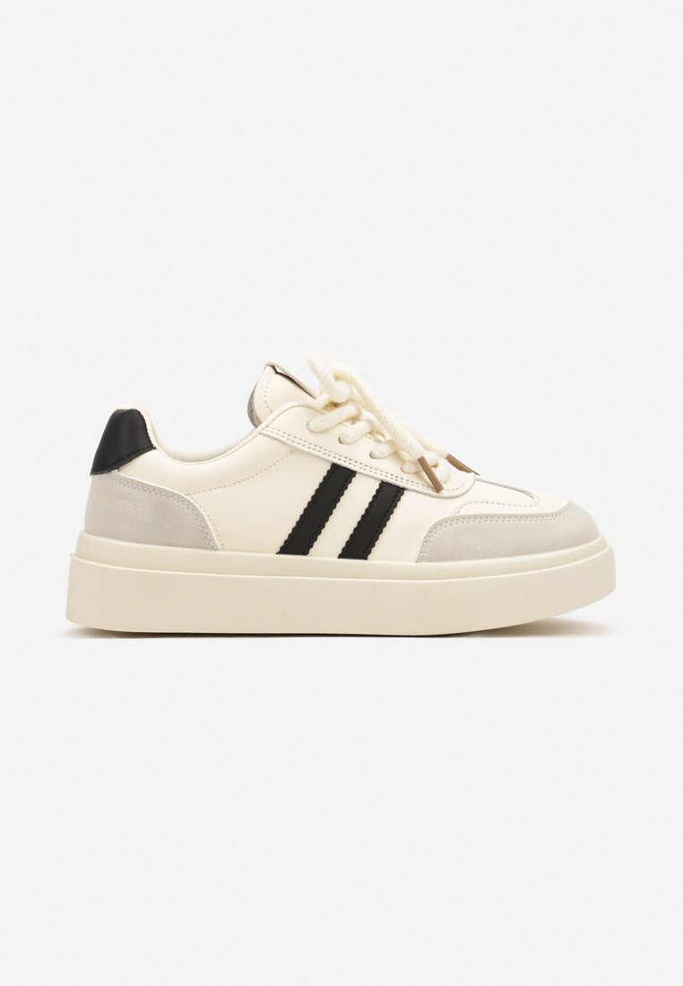 Sneakers Tialise Alb cu negru