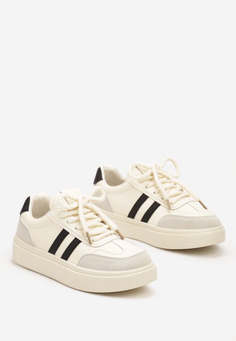 Sneakers Tialise Alb cu negru