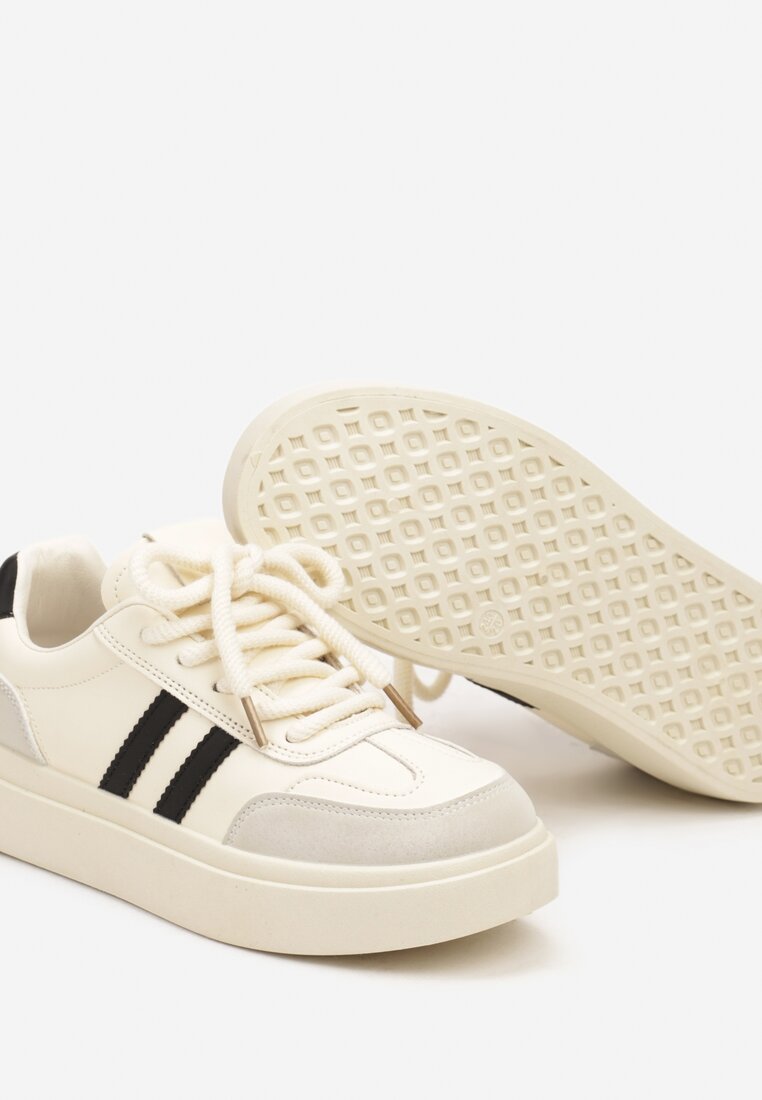 Sneakers Tialise Alb cu negru