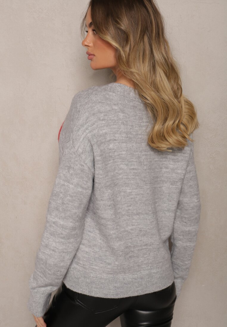 Cardigan Miathia Gri deschis