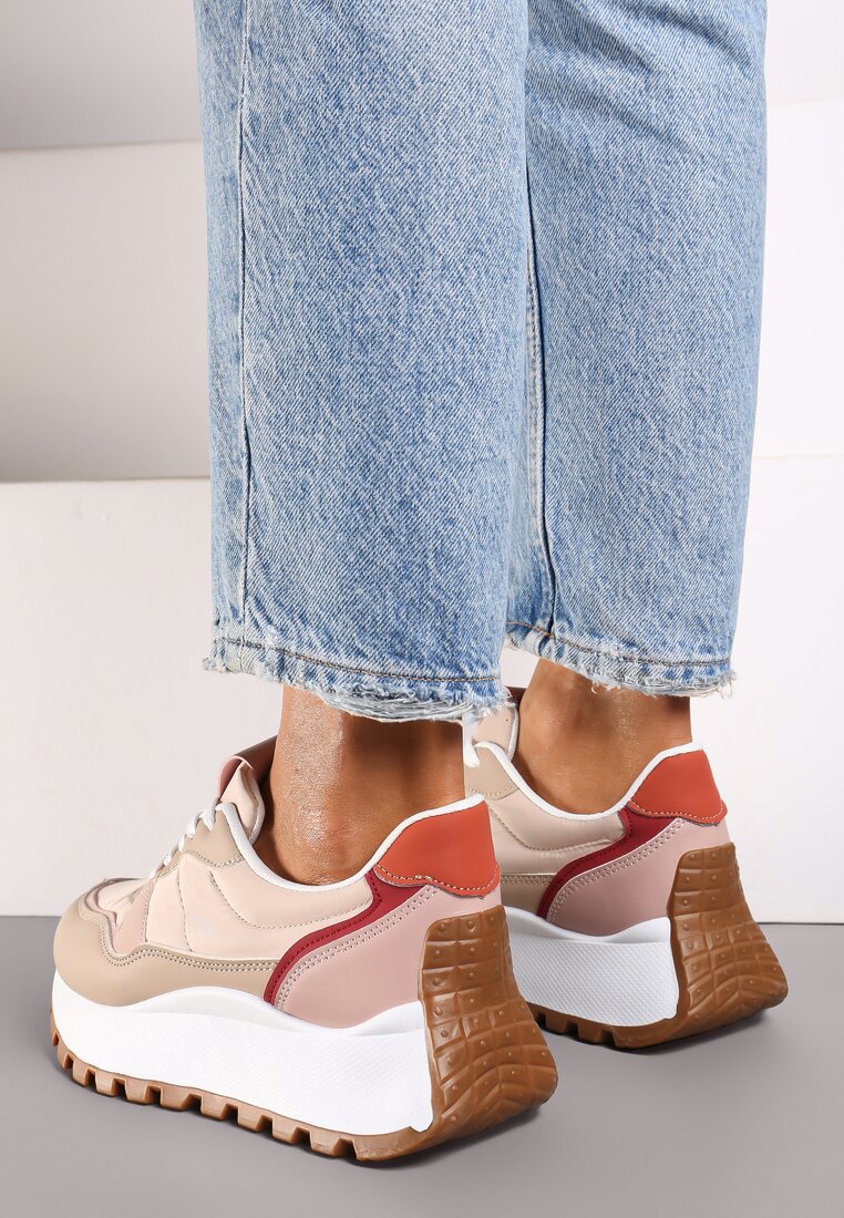 Sneakers Amirora Roz deschis