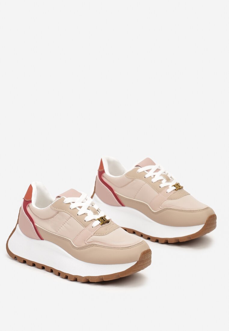 Sneakers Amirora Roz deschis