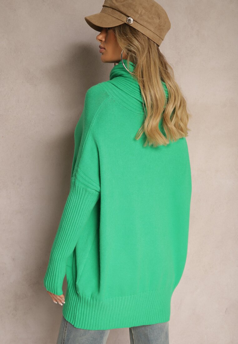 Pulover pe gât Celestelle Verde