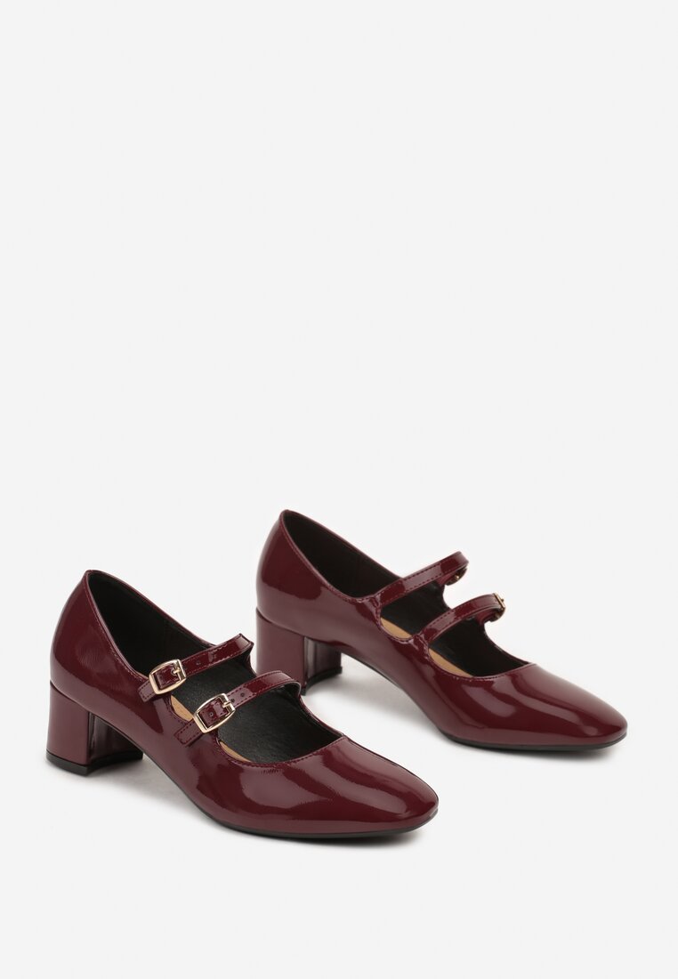 Pantofi cu toc Daithina Bordo