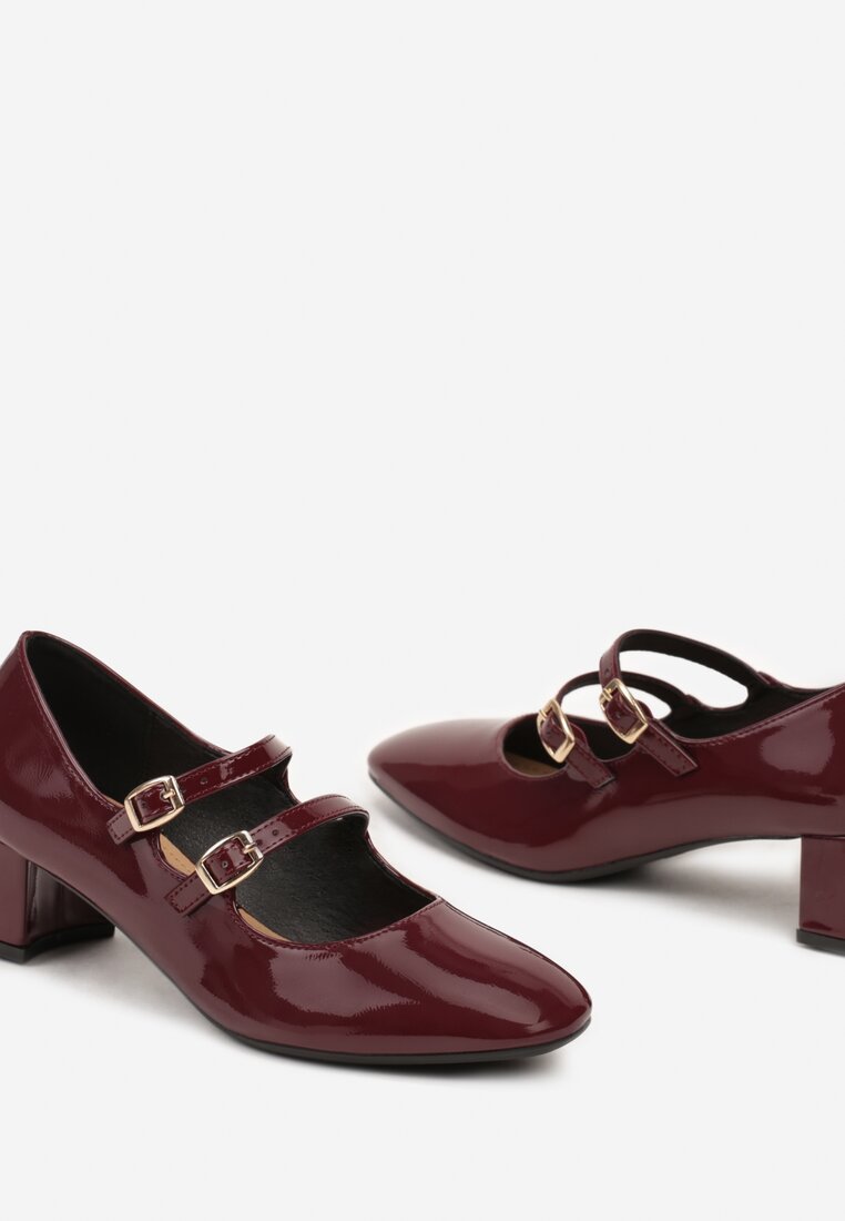 Pantofi cu toc Daithina Bordo