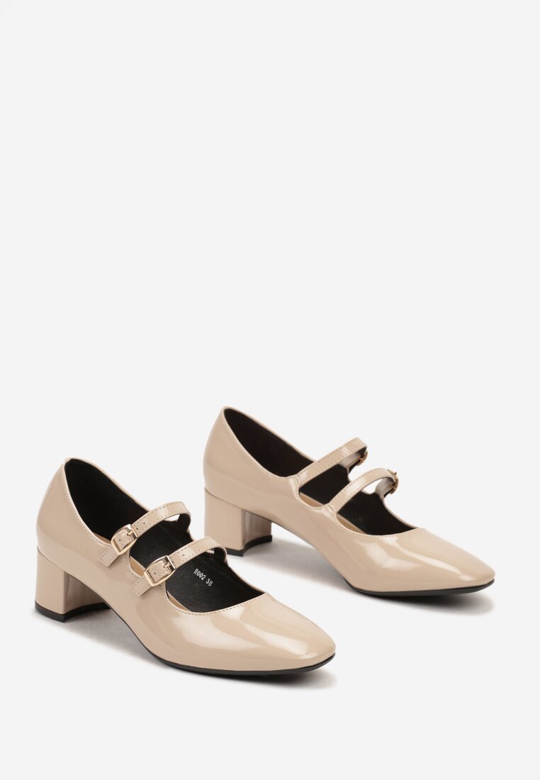 Pantofi cu toc Daithina Bej