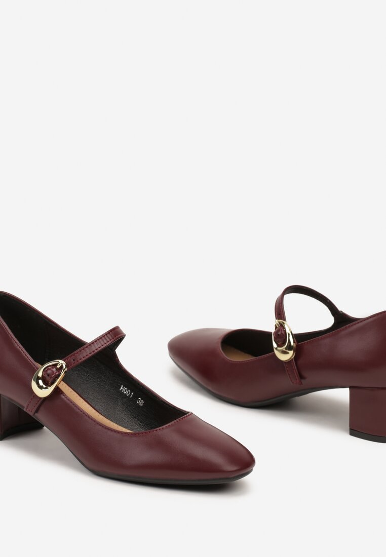 Pantofi cu toc Daithara Bordo