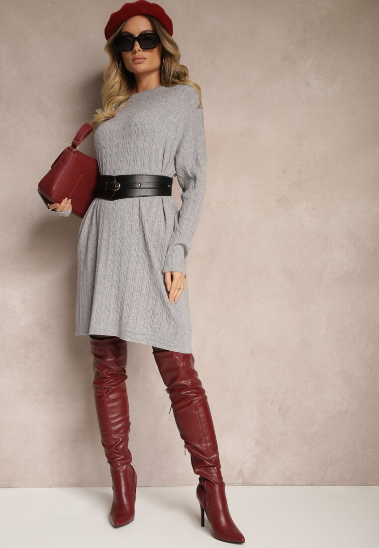 Rochie Gelabra Gri deschis