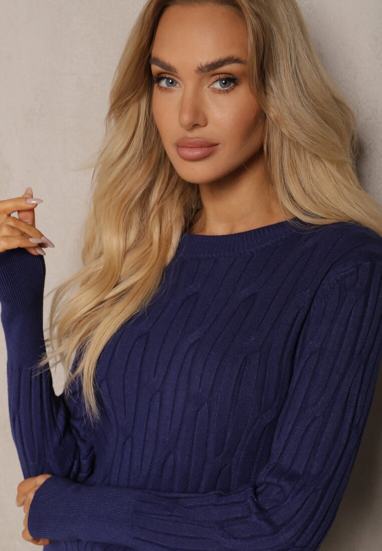 Pulover Saviana Bleumarin