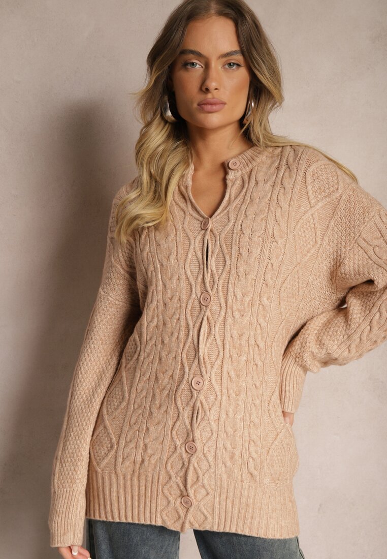 Cardigan Alorinda Bej închis