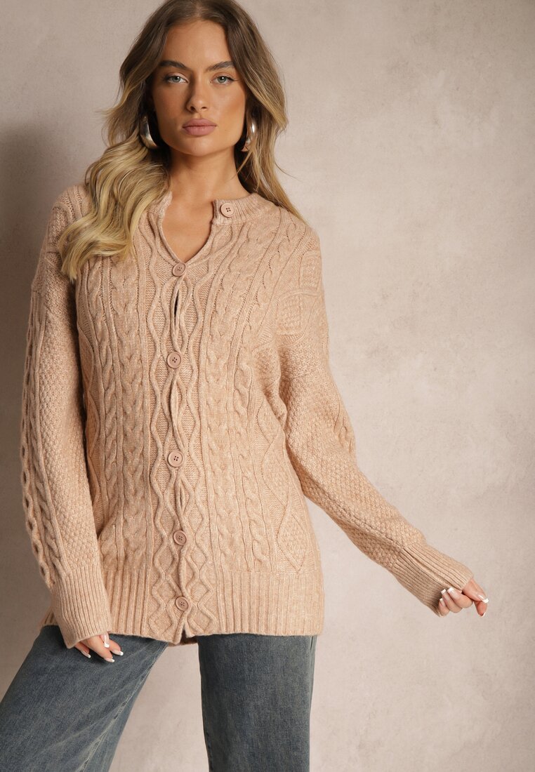 Cardigan Alorinda Bej închis