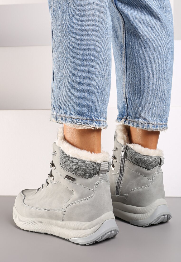 Botine Gri deschis