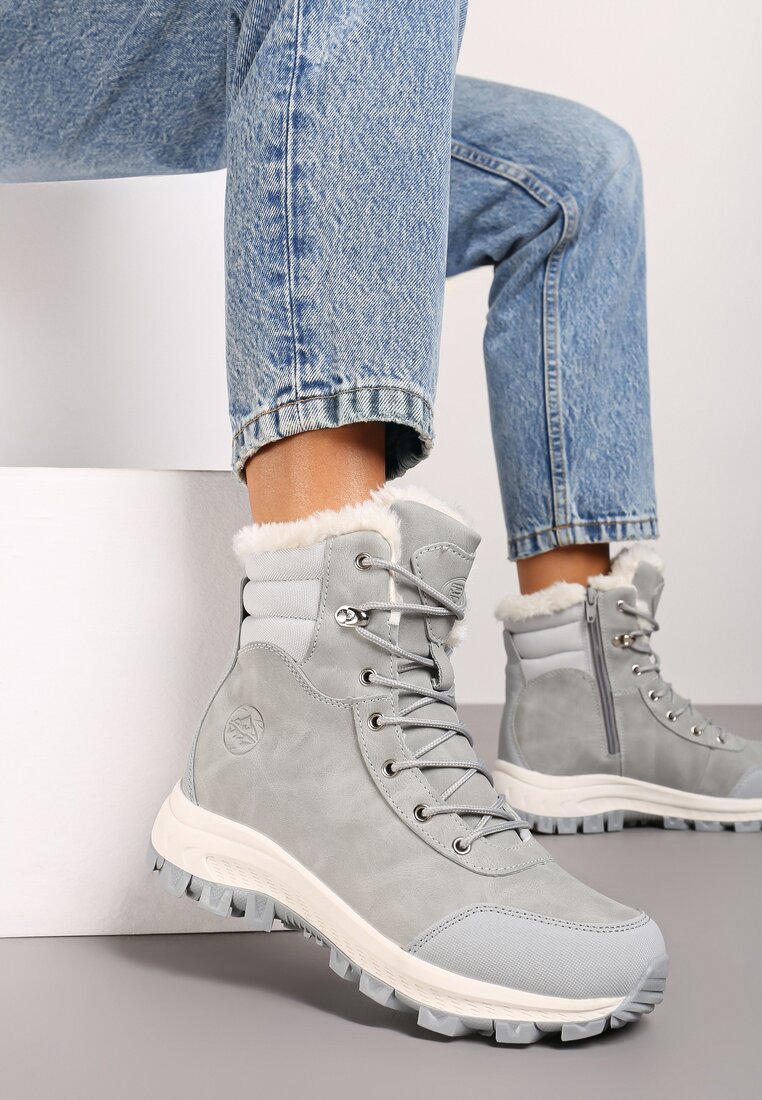 Botine Gri deschis