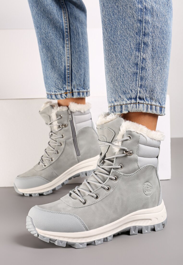 Botine Gri deschis