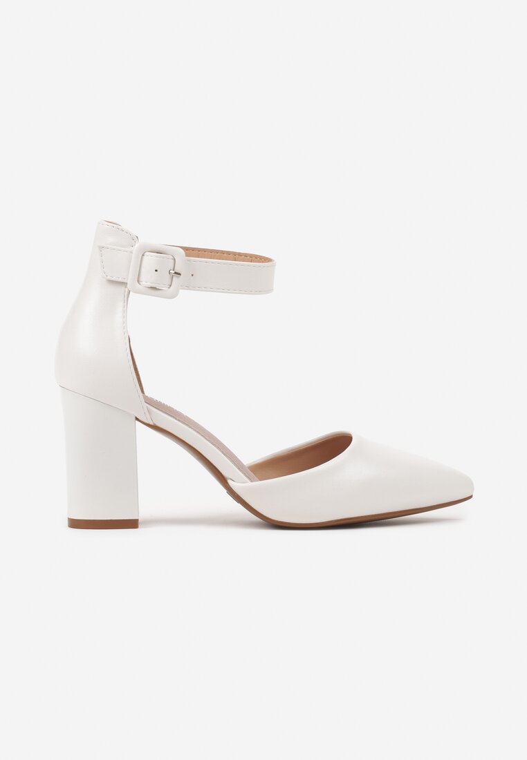 Pantofi cu toc Alorelle Albi